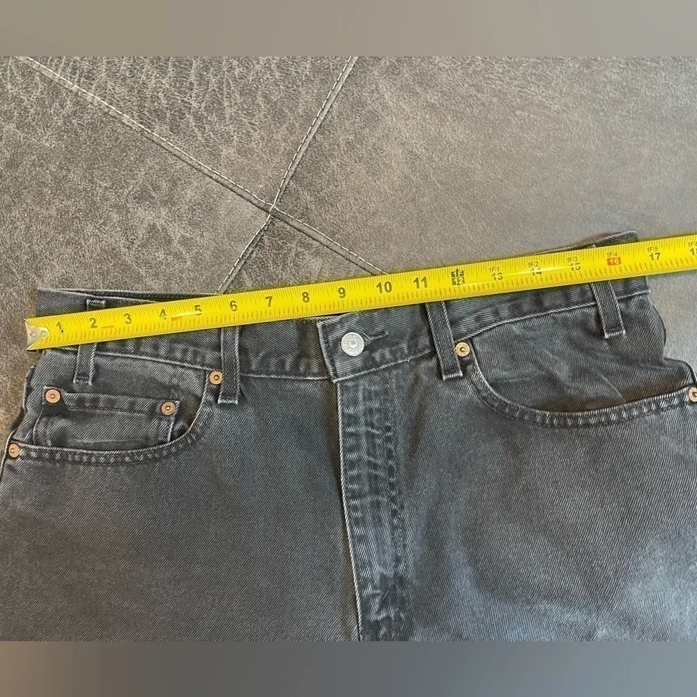 Levi’s 550 classic straight leg denim men’s jeans black 34 waist zipper fly